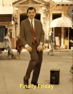 Mr. Bean dancing to Finally Friday