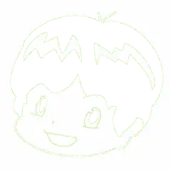 Color changing anime head outline