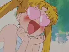 Sailor Moon heart eyes