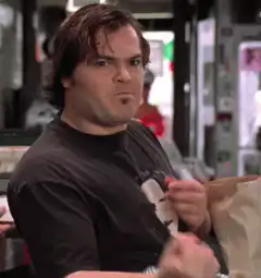 Jack Black finger counting gesture