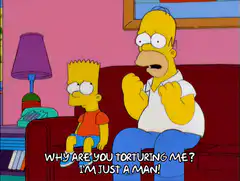 Homer Simpson Why Are You Torturing Me