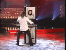 Magic man saws woman in half