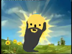 Goku holding the sun