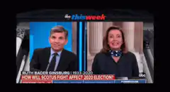 Nancy Pelosi laughing on ABC This Week