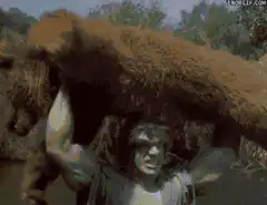Tarzan throws a gorilla
