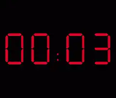 Digital countdown to explosion