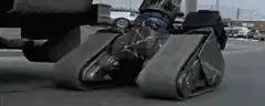 Transformers robot lifting car