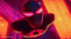 Spider-Man Miles Morales glitching into the multiverse
