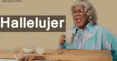 Hallelujer woman drinking coffee