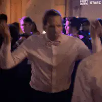 Paul Rudd dancing at a party
