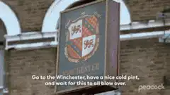 Winchester pub scene with toast