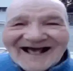 Old man laughing