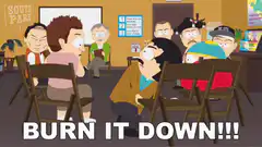 South Park group burn it down