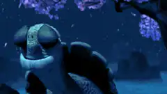 Oogway's cherry blossom ascension