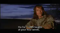Crom laughs at your four winds