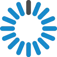 Blue and grey loading spinner