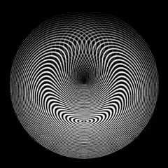 black and white hypnotic spiral