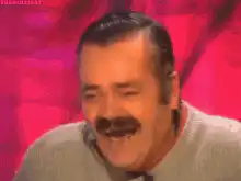 Juan Joya Borga laughing