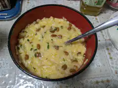 bowl of natto rice