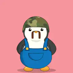 Penguin saluting yes sir