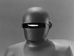 Robot head close-up