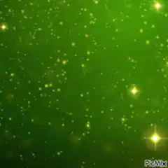 Green background with sparkling yellow stars