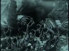 Silent demons with pitchforks