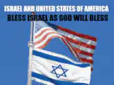 US and Israel flags waving