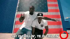 Jay and Ye are chillin