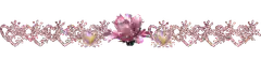 Pink floral heart border animation