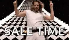 The Dude dances to Sale Time