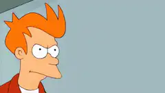 Fry holding tiny Frys with money