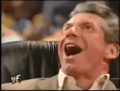 Vince McMahon laughing hysterically