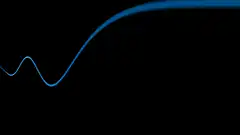 blue sine wave animation