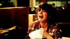 Girl crying with tissue