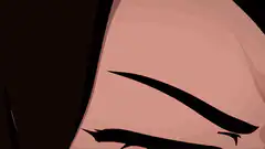 anime eye with fire effect