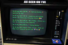 TV Guide on Retro Monitor