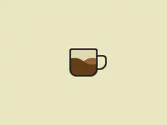 Coffee cup with bubbles