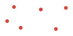 red dots on white background