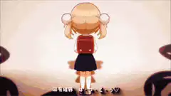 Anime girl blasts ghost with fire breath