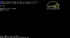 Award Modular BIOS boot screen