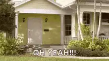 Red man crashes through porch