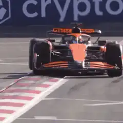 McLaren F1 cars racing on track