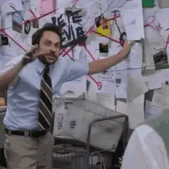 Charlie Day conspiracy theory man