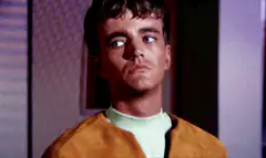 Spock looks at James T. Kirk