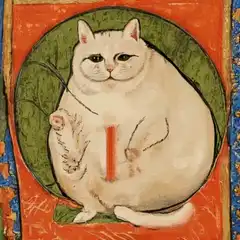 Medieval Cat Waving
