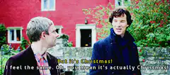 Sherlock and John Christmas conversation
