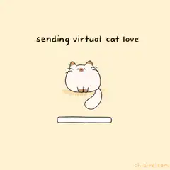 sending virtual cat love