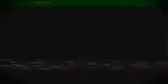 Dark screen with glitching horizontal lines