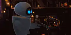 WALL-E lights a match